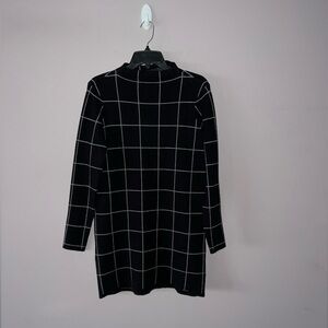 Mohito slip black and light grey dress square checkered pattern Small